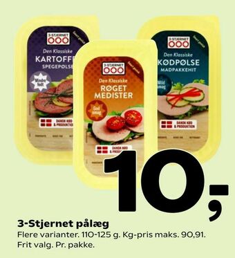 Coop 365 3-Stjernet pålæg tilbud