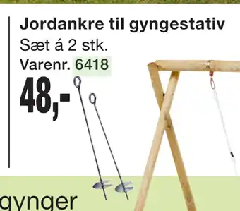 Harald Nyborg Jordankre til gyngestativ tilbud