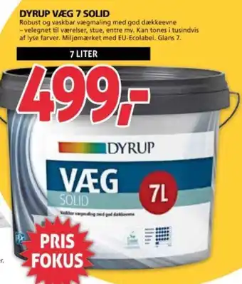 XL-BYG DYRUP VÆG 7 SOLID tilbud