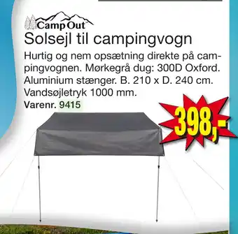 Harald Nyborg Solsejl til campingvogn tilbud