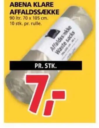 XL-BYG ABENA KLARE AFFALDSSÆKKE tilbud