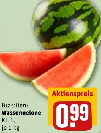 REWE DE Wassermelone 1 Kg tilbud