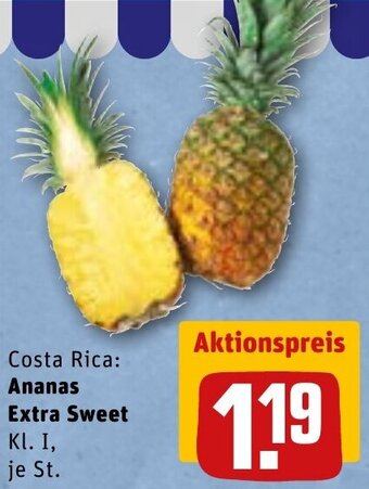 REWE DE Ananas Extra Sweet tilbud
