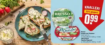REWE DE Bresso Kräuter Der Provence Oder Brunch Paprika-Peperoni tilbud