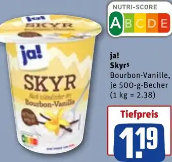 REWE Ja! Skyr 500g tilbud