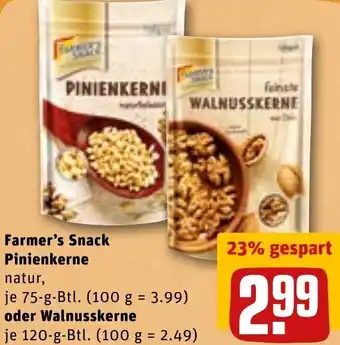 Farmer's Snack Pinienkerne Oder Walnusskerne
