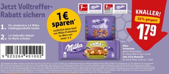 REWE DE Milka Schokolade Oder Zarte Momente tilbud