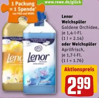REWE DE Lenor Weichspüler 50-66WG tilbud