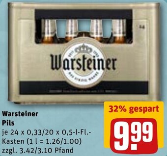REWE DE Warsteiner Pils tilbud