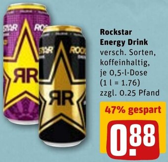 REWE DE Rockstar Energy Drink tilbud