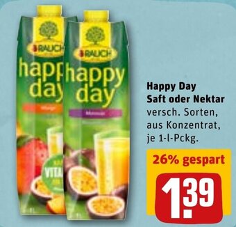 REWE DE Happy Day Saft Oder Nektar tilbud