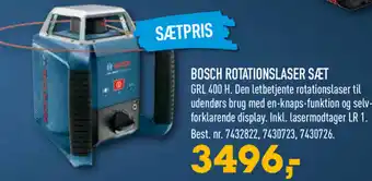 Johannes Fog Bosch Rotationslaser SæT tilbud