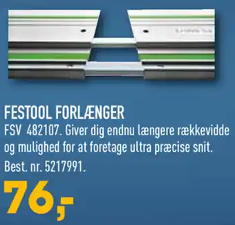 Johannes Fog Festool Forlænger tilbud