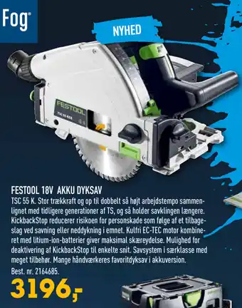 Festool 18V Akku Dyksav