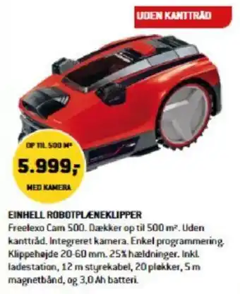 XL-BYG EINHELL ROBOTPLÆNEKLIPPER tilbud