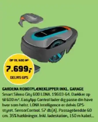 XL-BYG GARDENA ROBOTPLÆNEKLIPPER INKL. GARAGE tilbud