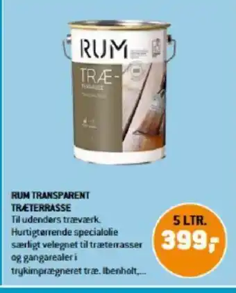 XL-BYG RUM TRANSPARENT TRÆETERRASSE tilbud