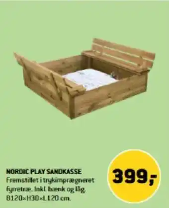 XL-BYG NORDIC PLAY SANDKASSE tilbud