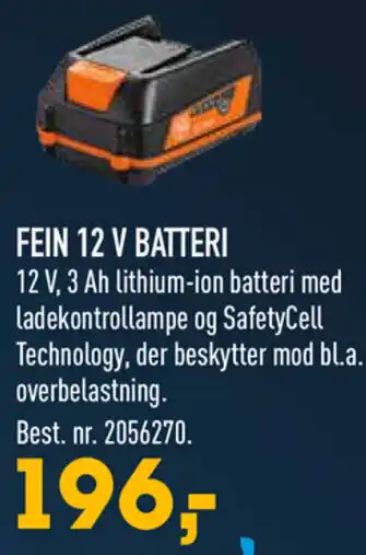 Johannes Fog Fein 12 V Batteri tilbud