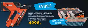 Johannes Fog Paslode Gas Sømpistol+2 Pk Ringsøm tilbud