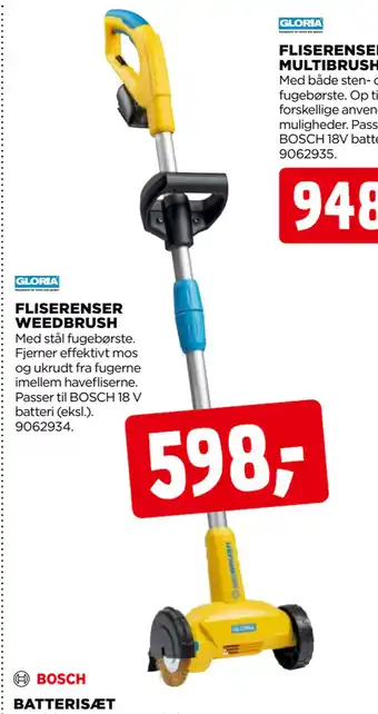 jem & fix FLISERENSER WEEDBRUSH tilbud