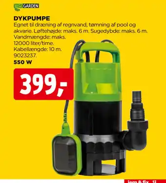 jem & fix DYKPUMPE tilbud