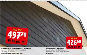 jem & fix FÆRDIGMALET KLINKBEKLÆDNING tilbud