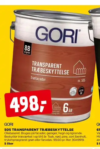 jem & fix 505 TRANSPARENT TRÆBESKYTTELSE tilbud