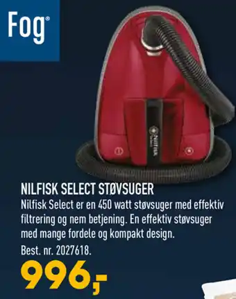 Johannes Fog Nilfisk Select Støvsuger tilbud