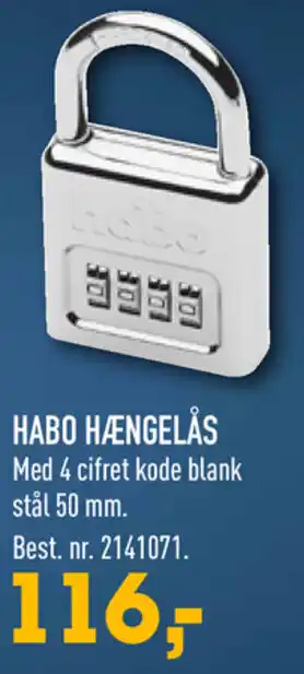 Johannes Fog Habo Hængelås tilbud