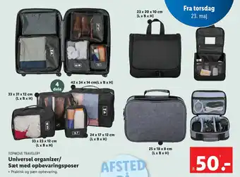 Universel organizer/ Sæt med opbevaringsposer