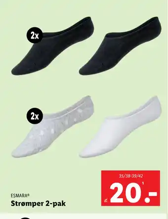 Lidl Strømper 2-pak tilbud