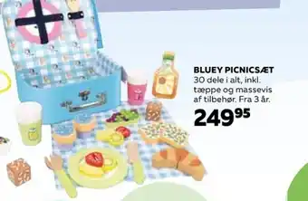 Legekæden BLUEY PICNICSÆT tilbud