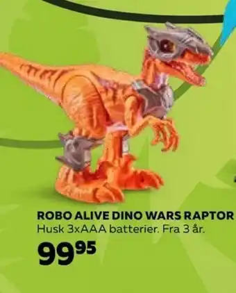 Legekæden ROBO ALIVE DINO WARS RAPTOR tilbud