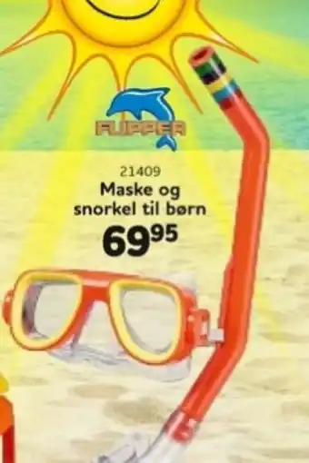 Buddy Leg Maske og snorkel til børn tilbud