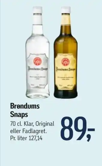 Føtex Brøndums Snaps tilbud