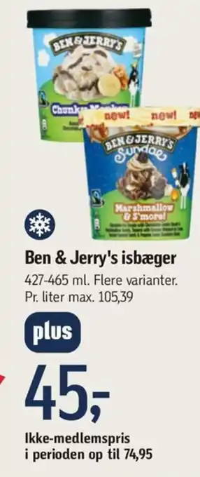 Føtex Ben & Jerry's isbæger tilbud