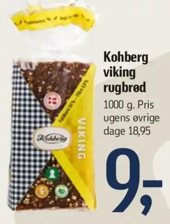 Føtex Kohberg viking rugbrød tilbud