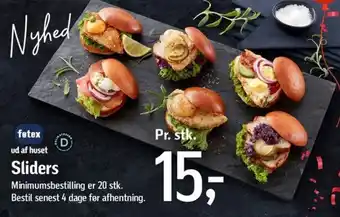 Føtex Sliders tilbud