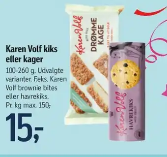 Føtex Karen Volf kiks eller kager tilbud