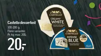 Føtex Castello dessertost tilbud