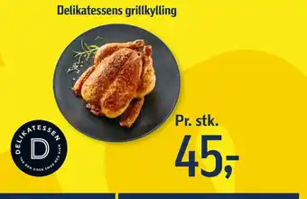 Føtex Delikatessens grillkylling tilbud