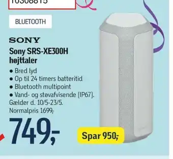 Føtex Sony SRS-XE300H højttaler tilbud