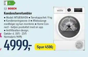 Føtex BOSCH Kondenstørretumbler tilbud