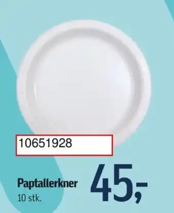 Føtex Paptallerkner tilbud