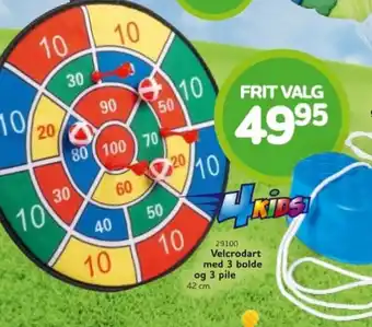 Velcrodart med 3 bolde og 3 pile