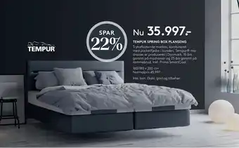 SENG TEMPUR SPRING BOX PLANSENG tilbud
