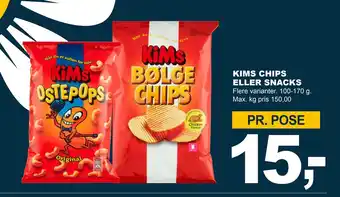 Let-Køb KIMS CHIPS ELLER SNACKS tilbud