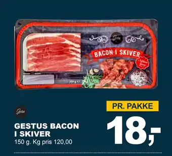 Let-Køb GESTUS BACON I SKIVER tilbud