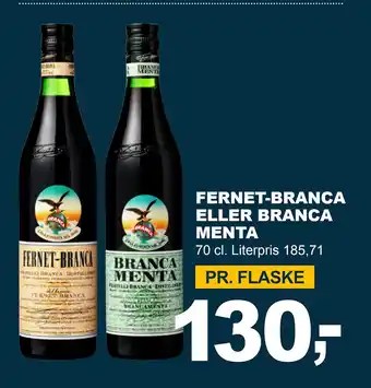 Let-Køb FERNET-BRANCA ELLER BRANCA MENTA tilbud